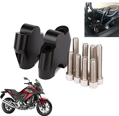 Fast Pro Manubrio Moto Riser Morsetto Supporto Manubrio Riser per NC700S NC700X CB500X NC750X Nero