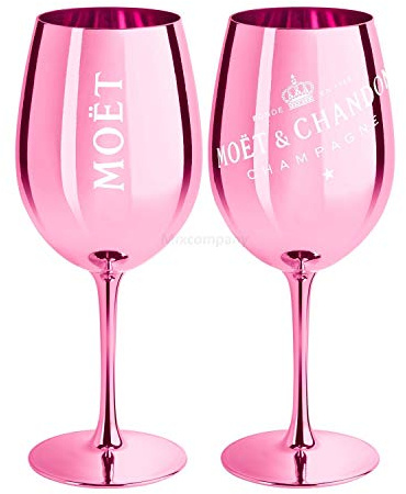 Moet & Chandon Champagne Champagner Glas Gläser Set - 2er Set Rose