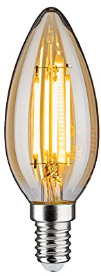 Paulmann 28705 Ampoule LED à filament avec variateur d'intensité Doré 2500 K E14 4,7 W