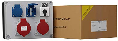 Doktorvolt 9610 FRED 32 A 16 A 2 x 230 V Interrupteur 0-1 pour Tableau Électrique Pré-équipé