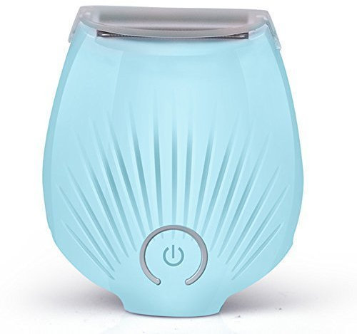 Rasierer Damen Elektrisch Damenrasierer Rasierapparat Trimmer Shell Shape Nass und Trocken Wiederaufladbar Lady Shaver Elektrisch Elektrorasierer Trimmer für Frauen Beinen Achseln (Blau)
