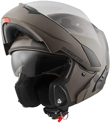 Bogotto V280 Camo Klapphelm, braun, M