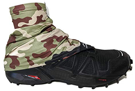 Wapiti Designs Go-Long Gaiters Trail Running Shoe Gaiters for Running, Hiking, or Long Distance Backpacking (Camo, S/M)