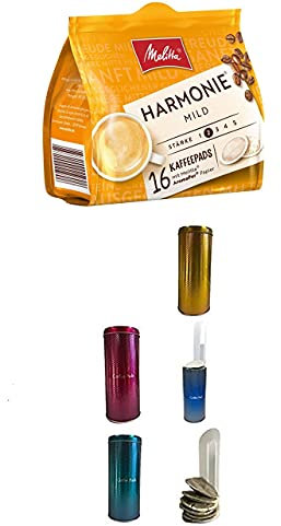 3X Kaffeepaddose - Kaffeedose für Kaffeepads - Aufbewahrungsbehälter für Kaffeepads - Dekodose
