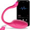 Funend Vibrators Sex Toys for Couples Sex Toys4, Bullet Vibrator Vibratorters for Woman Adult Toys with Silent Motor, Remote Control Vibrator APP Wearable G Spot Vibrator Female Sex Toys Sex, Pink