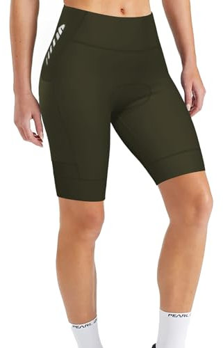 Lo.gas Fahrradunterhose Damen Gepolstert Radhose Mit Sitzpolster, Schnell Trocknende Stoßfeste Fahrradshorts, Pitch Grün S