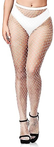 SIEUUOAK Strümpfe Sexy Stockings Damen Netzstrumpfhose Weiße Strümpfe
