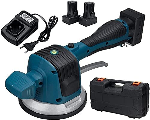 Strumento di Vibrazione per Piastrelle da 16,8 V, Forte Vibrazione Che Carica Lo Strumento per Piastrelle di livellamento Automatico del piastrellista in Ceramica con Ventosa, 2 batterie