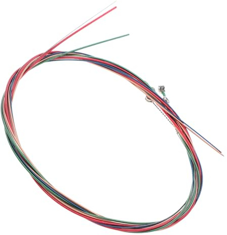 VICASKY 6 cuerdas de guitarra de colores para música acústica y folclórica, cuerdas duraderas y potentes para músicos y principiantes