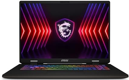 MSI Sword 17HX 17 Inch 16:10 QHD+ 240Hz Gaming Laptop - (Intel Core i7-14700HX, NVIDIA GeForce RTX 4060, 16GB RAM, 1TB SSD, Windows 11 Home) - Cosmos Grey