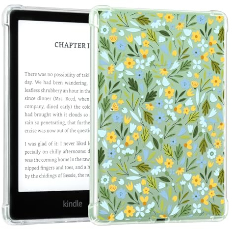 CoBak Clear Case for 6 E-Reader 11th Generation 2024 and 2022 - Ultra Soft Flexible Transparent TPU Skin Bumper Back Cover Reinforced Edge Corners for Kindle, Kobo, Boox, Grass