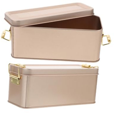 Cabilock 8pcs Cookie Storage Box Tinplate Biscuit Christmas Lid Snack Container for Kitchen Organization