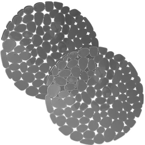 Echehi 2 Confezioni di Tappetino Lavello Cucina, 29 x 29cm, Fai da Te per Tappetini Lavello Cucina, Tappetino Cucina a Drenaggio Rapido per Piatti, Bicchieri, Verdure. Grigio