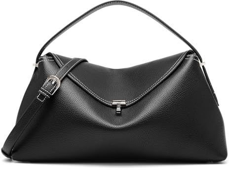 NGGU Umhängetasche aus Leder für Damen, mehrere Fächer für Alltag und Reisen
