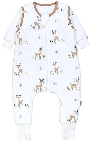 TupTam Baby Schlafsack mit Beinen und Ärmeln OEKO-TEX zertifizierte Materialien, Winterschlafsack 2,5 TOG Unisex
