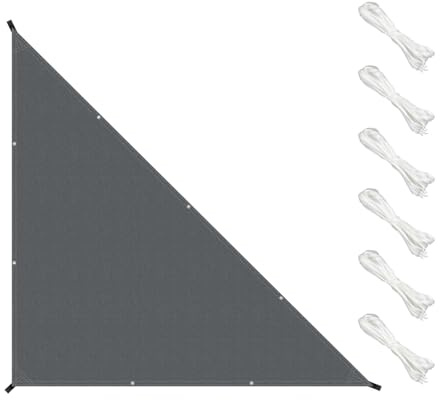 HENG FENG Vela Ombreggiante Triangolar 2x2x2m, Antracite