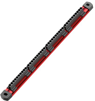 Organizer magnetico per punte da trapano, supporto per accessori per utensili elettrici, design con forte magnete, 40 slot per montaggio a parete, efficiente di gestione delle punte per