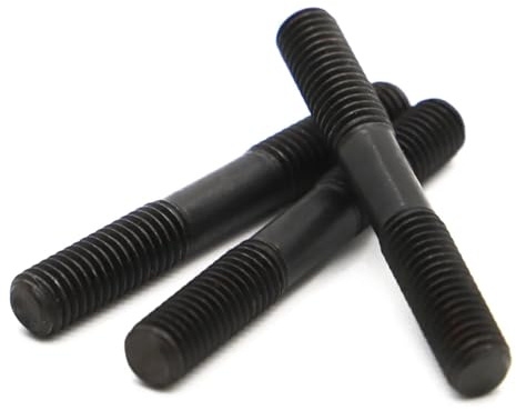 M8 M10 M12 Grade 8. Goujons à vis à double filetage en acier noir GB901(140mm,M12 1pc)