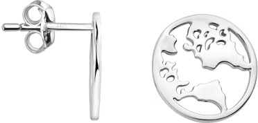 SOFIA MILANI - Damen Ohrringe 925 Silber - Weltkarte