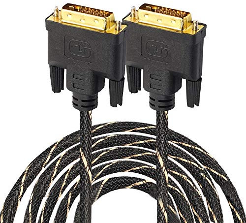 ZZjingli Accessoires informatiques DVI 24 + 1 mâle vers DVI 24 + 1 Pin Adaptateur mâle Grille de câble (0,5 m) (Color : 10m)