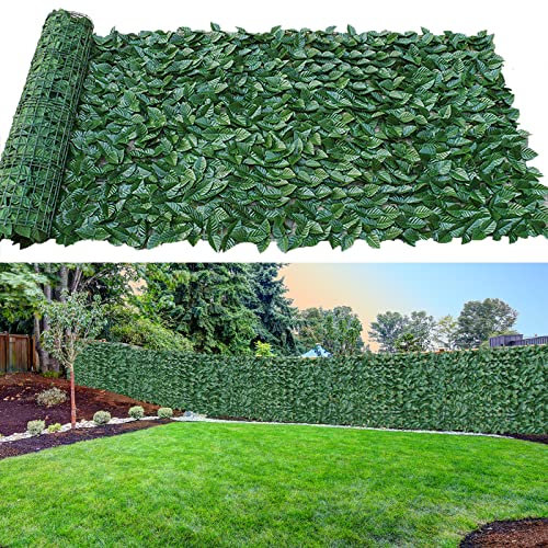 Artificial Ivy Privacy Fence Screen, 1 * 3 m Artificial Hedges Fence Panel and Faux Ivy Vine Leaf Decoration for Outdoor Garden Decoration