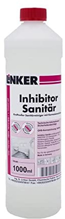 Linker Chemie Inhibitor Sanitär Bad Reiniger Salzsäurefrei Kalkblocker 1 Liter Flasche | Reiniger | Hygiene | Reinigungsmittel | Reinigungschemie |
