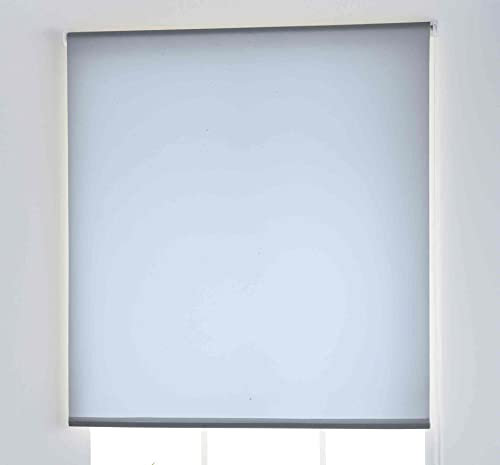 Light Translucent Plain Roller Blind for Windows, Interior, Folding, Kitchen, Blinds and Doors (150 x 230 cm, Blue)