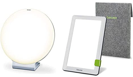 Beurer TL50UK Compact LED SAD Lamp - Helps Combat Seasonal Affective Disorder & TL30UK SAD Lamp - Helps Combat Seasonal Affective Disorder - 10,000 lux - Compact Daylight Lamp