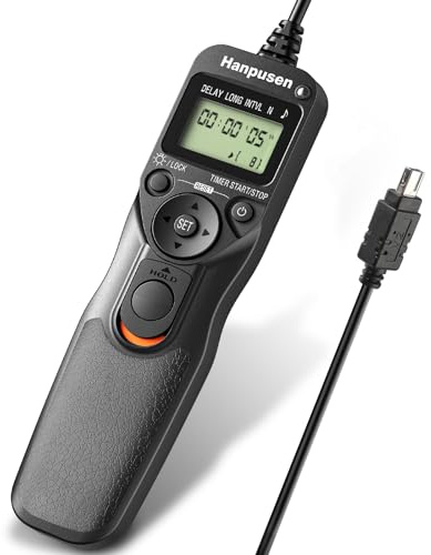 HANPUSEN Camera Timer Remote Shutter Release Time Lapse for Nikon Df, Z7, Z7 II, Z6, Z6 II, Z5, D750, D780, D7500, D7200, D7100
