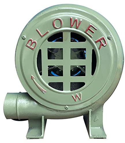 AZICYN Blacksmith Forge Souffleur Ménage Petit Souffleur Électrique, 220V Poêle Chaudière Souffleur Ventilateur Centrifuge À Faible Bruit pour Barbecue Cuisine En Plein Air Camping (100W)