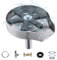 Akenz - Enjuague de cristal automático para fregadero de cocina, accesorio multifunción a presión para limpiar vasos, biberones, cerveza, profesional, restaurante inoxidable (plata)