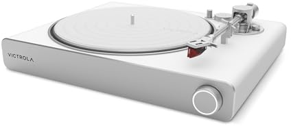 Victrola Stream Carbon Turntable - 33-1/3 & 45 RPM Vinyl Record Player, Works with Sonos Wirelessly, High Precision Cartridge, Semi-Automatic, Wi-Fi, RCA, Pre-Amp Out, Sleek & Stylish, Pearl