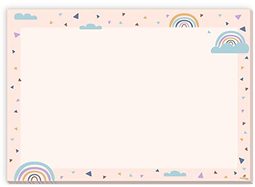Süßer Regenbogen Malblock | DIN A4 | 50 Blatt