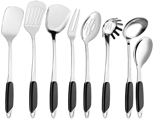 Teyyvn Stainless Steel 8 Pieces Kitchen Tools Cooking Utensil Set