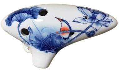 Okarinas 6-Loch-Okarina Mittelton Ac Blau-weiße Porzellan-Okarina for Anfänger for Spielen eines praktischen Musikinstruments Geschenk