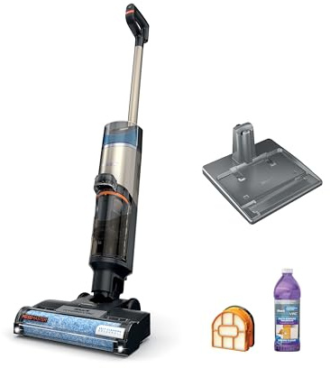 SHARK WD261 HydroVac MessMaster Heavy Duty 3-in-1 Cordless Self-Cleaning Multi-Surface Cleaner, LED Headlights, Lightweight, Powerful Suction, for Hard Floors & Area Rugs, Stone (Renewed)