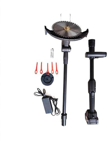 Electric Lawn Mower Lithium Battery Cordless Grass Mowing Machine Trimmer Rechargeable Electric Mower Weed Eater Household Portable Handheld Electric Lawn Mower for Home Lawn Gardens