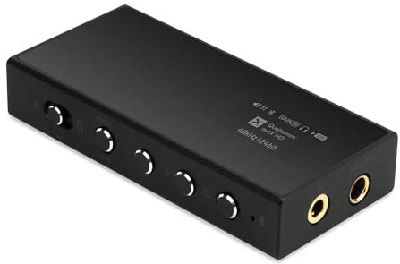 Questyle M18i Bluetooth 5.4 Headphone Amplifier High Resolution USB DAC Receiver with Dual 4.4mm and 3.5mm Output Supports PCM 768KHz/DSD512 Lossless for Smartphones/PC/Computers