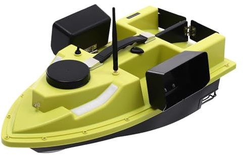 Foderbåt RC båt bete båt fiske ekolot fiske foderbåt RC karpfiske betesbåt, fiske bete båt med GPS fisksökare fjärrkontroll (grön)