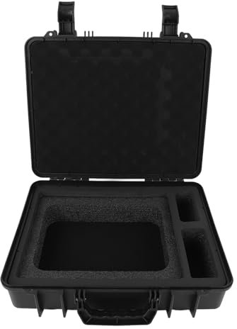 Estuche Rígido de Almacenamiento para Antena Parabólica y Accesorios, Bolsa Organizadora de Almacenamiento Interior de Espuma EVA con Cable de Alimentación USB C a CC de 32,8