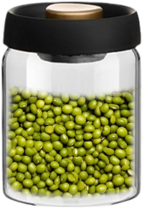 Générique Bocaux Sous Vide En Verre, Couvercle Avec Mise Sous Vide Intégrée, Boîte De Rangement Alimentaire Hermétique, Bocaux En Verre Hermétique, Adapté Pour Thé, Herbes Médicinales, Grains De Café