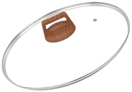 FUNOMOCYA Glasdeckel Mit Bratpfanne Induktionsabdeckung Topf Kochpfannendeckel Universalpfannendeckel Glaskochgeschirrdeckel Anti Cracking Pfannendeckel Edelstahl