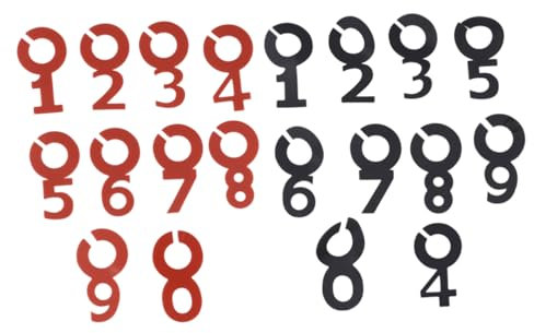 Luxshiny Marcador De Vaso De Vidrio De Silicona Antideslizante 20 Unidades (Negro y Marrón Oscuro) Identificador Numérico para Copas De Vino Adecuado para Fiestas y Banquetes