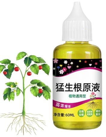 Root Grow Per Piante,Stimolante Radicale Organico 60ml | Promotore Di Crescita Liquido Organico Per Fiori Frutti Alberi Prati Giardino Interno Ed Esterno