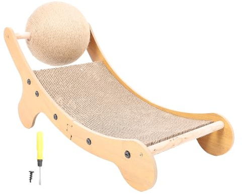Rascador para Gatos, Cama espaciosa de Sisal, Hamaca, Silla, Pelota de Juguete Relajante para Interiores para Gatos Grandes