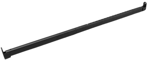 VANZACK Asta per Armadio Regolabile in Metallo Nero 42-70 CM Supporto Stabile per Guardaroba Barra Appendiabiti Estensibile per Casa e Organizzazione Armadi