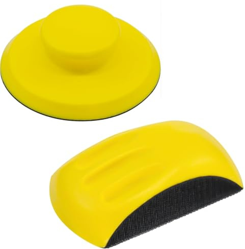 Hipzeepo Pack of 2 Sanding Blocks, 6 Hand Sanding Block Featuring Mouse-Shaped and Round Sanding Block for Furniture Restoration