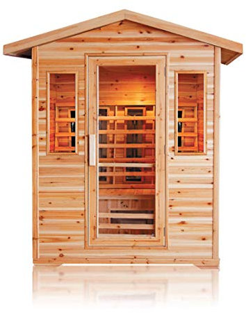 XXL Luxus LED Infrarotsauna Infrarotkabine Wärmekabine Sauna Outdoor USB MP3. Spedition