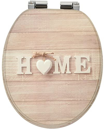 Toilettendeckel mit Absenkautomatik WC Sitz Toilettensitz WC Sitz passend für alle handelsüblichen WC-Becken einfache Montage Universal