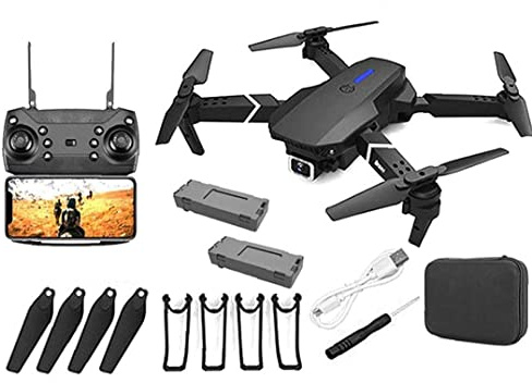 GPS Drone E88 Pro for Adults 4K Camera Foldable Live Video Drone RC Quadcopter Organize Aircrafts with 1Battery